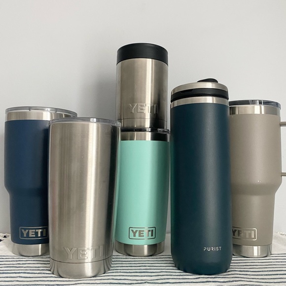Yeti and Purist Collective Water Bottle Bundle Tumbler Set of